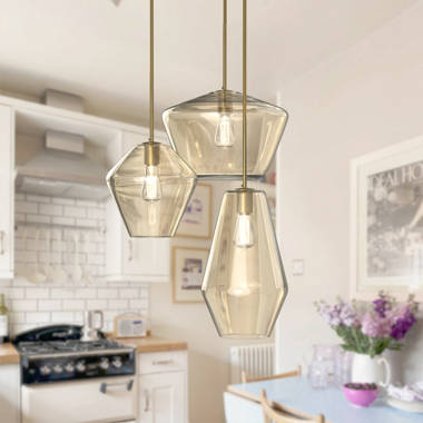 White and gold 2024 pendant lights